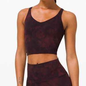 NWT lululemon Align Tank Diamond Dye Cassis Black